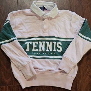 Polo by Ralph Lauren Pink Collared Pullover with White Trim